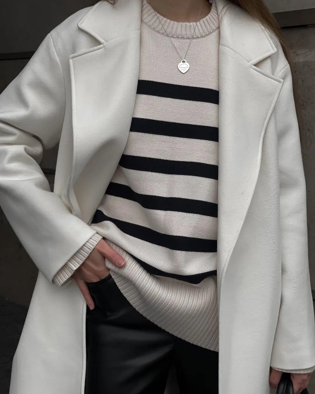 Maglione Elegante Oversize a Righe per Donna