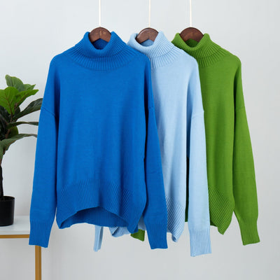 Maglione Oversize Elegante da Donna con Collo Alto