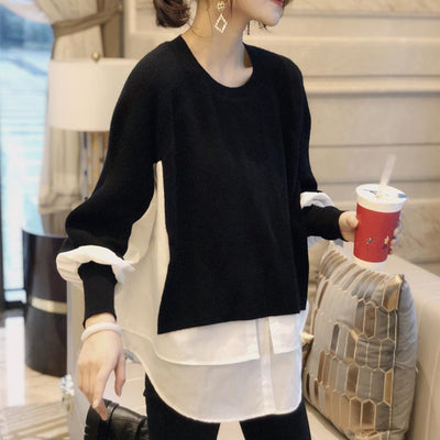 Maglione Oversize Donna con Maniche a Palloncino