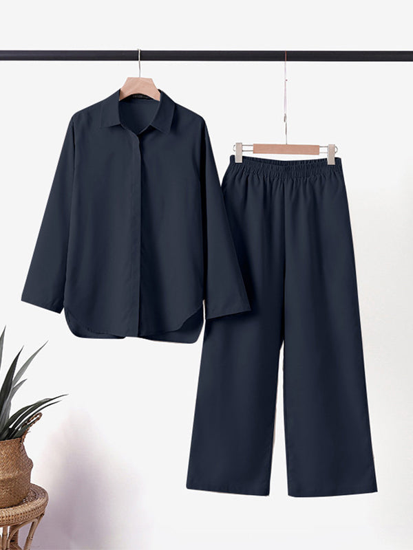 Completo Donna Livia – Set Camicia e Pantaloni in Cotone e Lino, Leggero e Confortevole