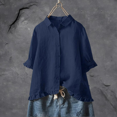 Camicia Mezza Manica Elisa in Cotone