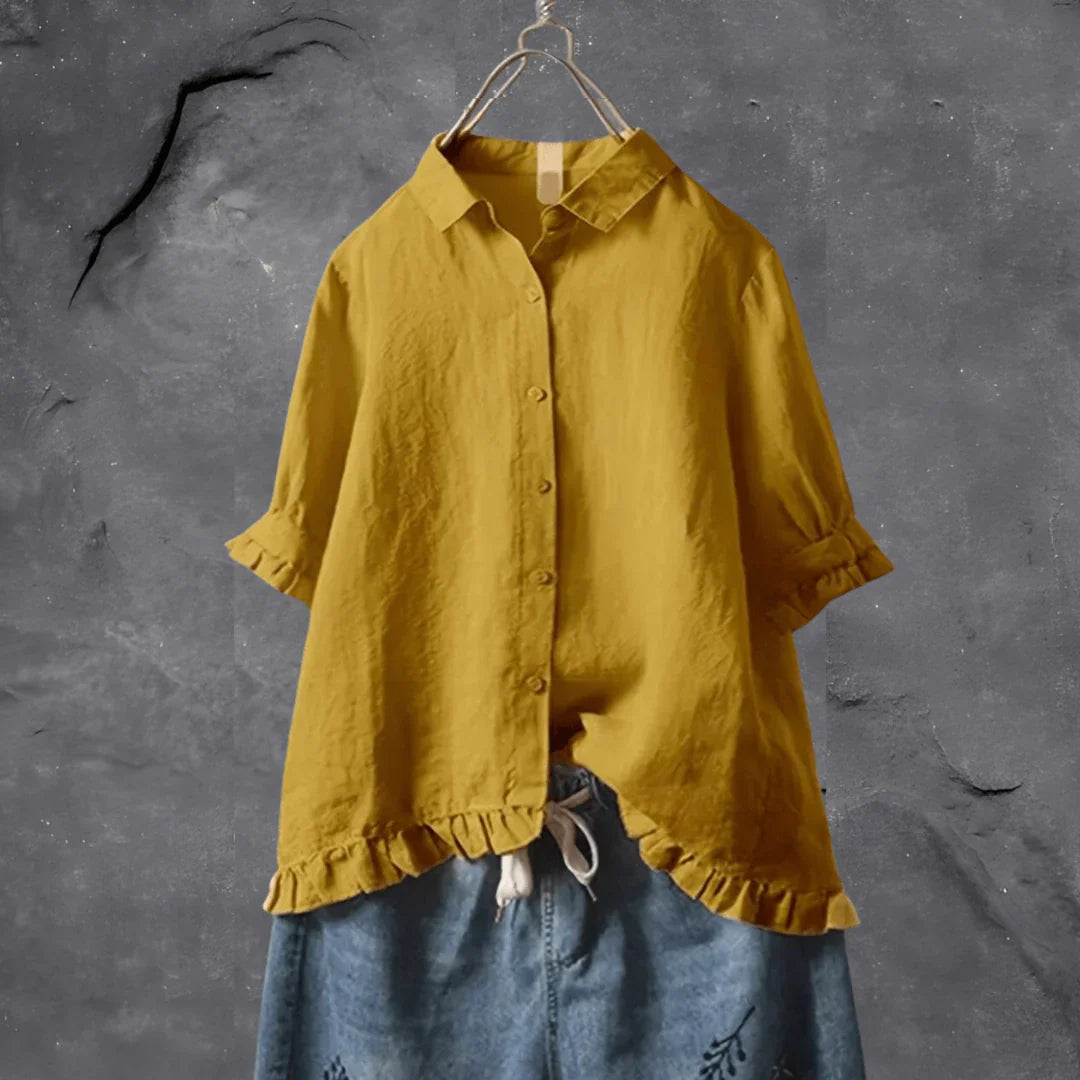 Camicia Mezza Manica Elisa in Cotone