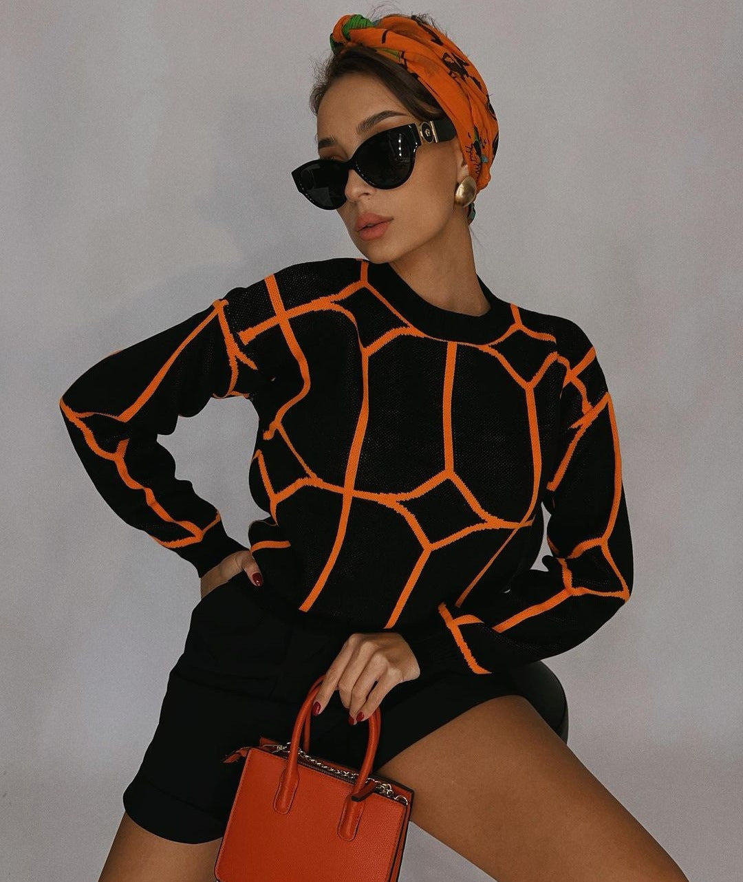 Pullover Femminile con Stampa Colorata