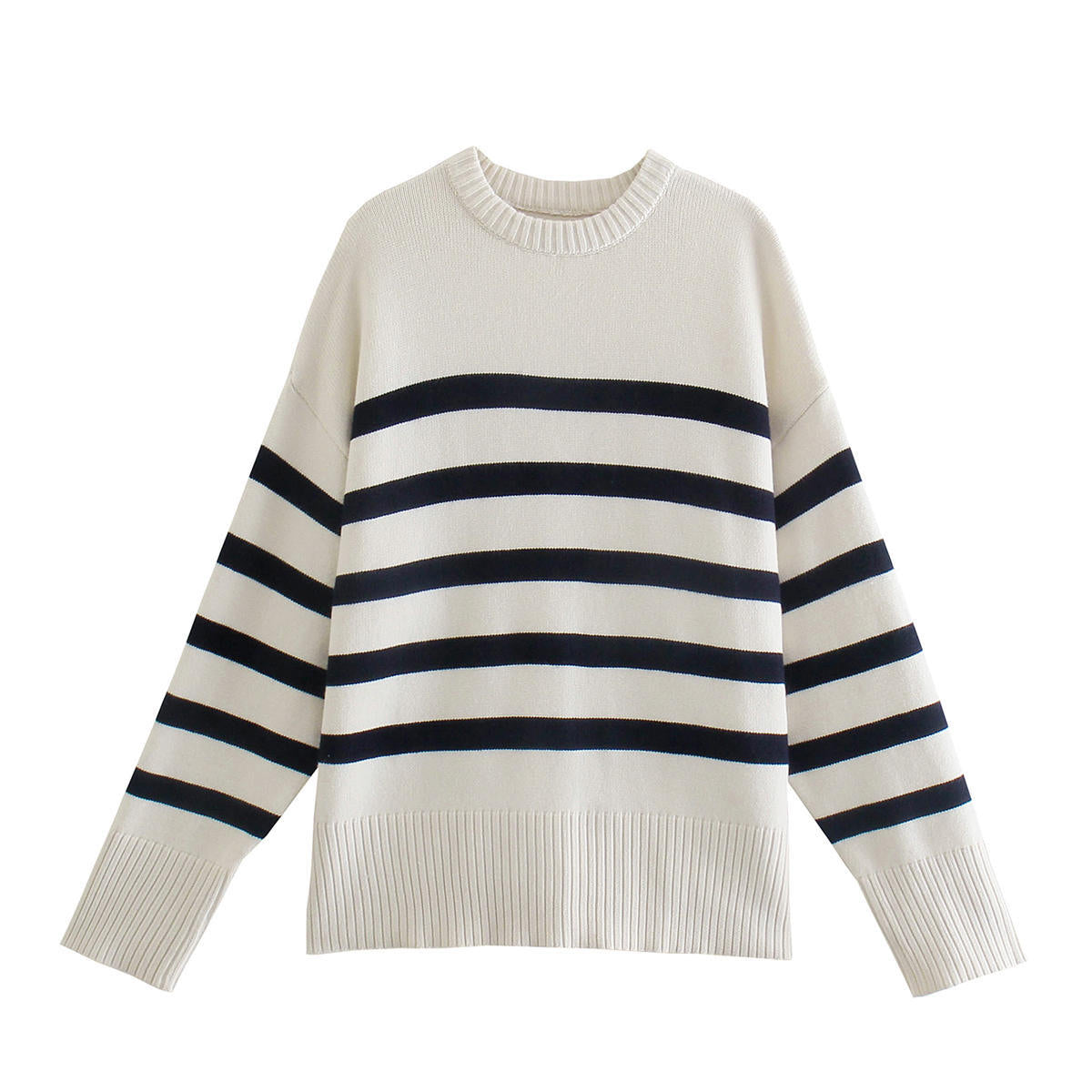 Maglione Elegante Oversize a Righe per Donna