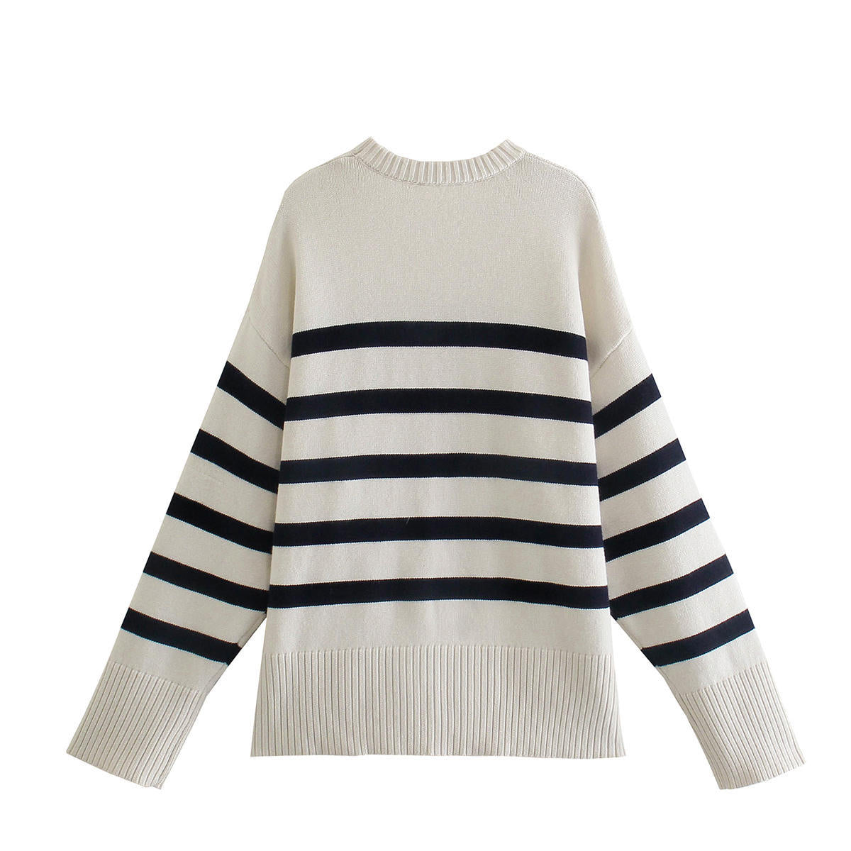 Maglione Elegante Oversize a Righe per Donna