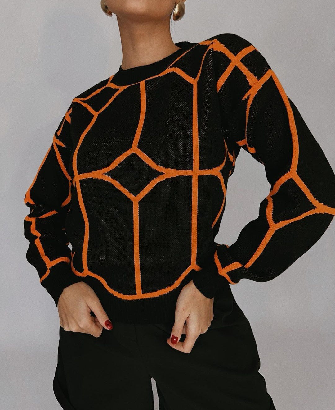 Pullover Femminile con Stampa Colorata