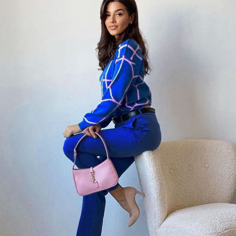 Pullover Femminile con Stampa Colorata