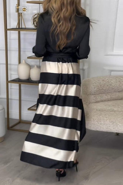 Viena - Abito Lungo Elegante da Donna con Design a Due Pezzi