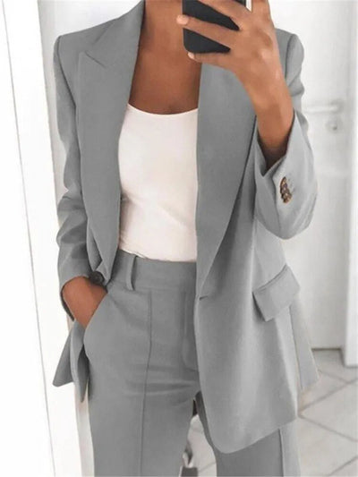 Completo Donna Elegante Bianco – Blazer e Pantaloni per Stile e Comfort