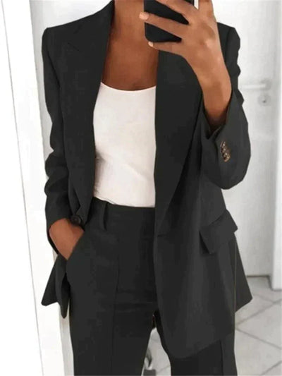 Completo Donna Elegante Bianco – Blazer e Pantaloni per Stile e Comfort