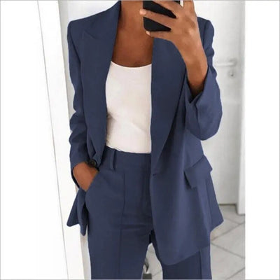 Completo Donna Elegante Bianco – Blazer e Pantaloni per Stile e Comfort