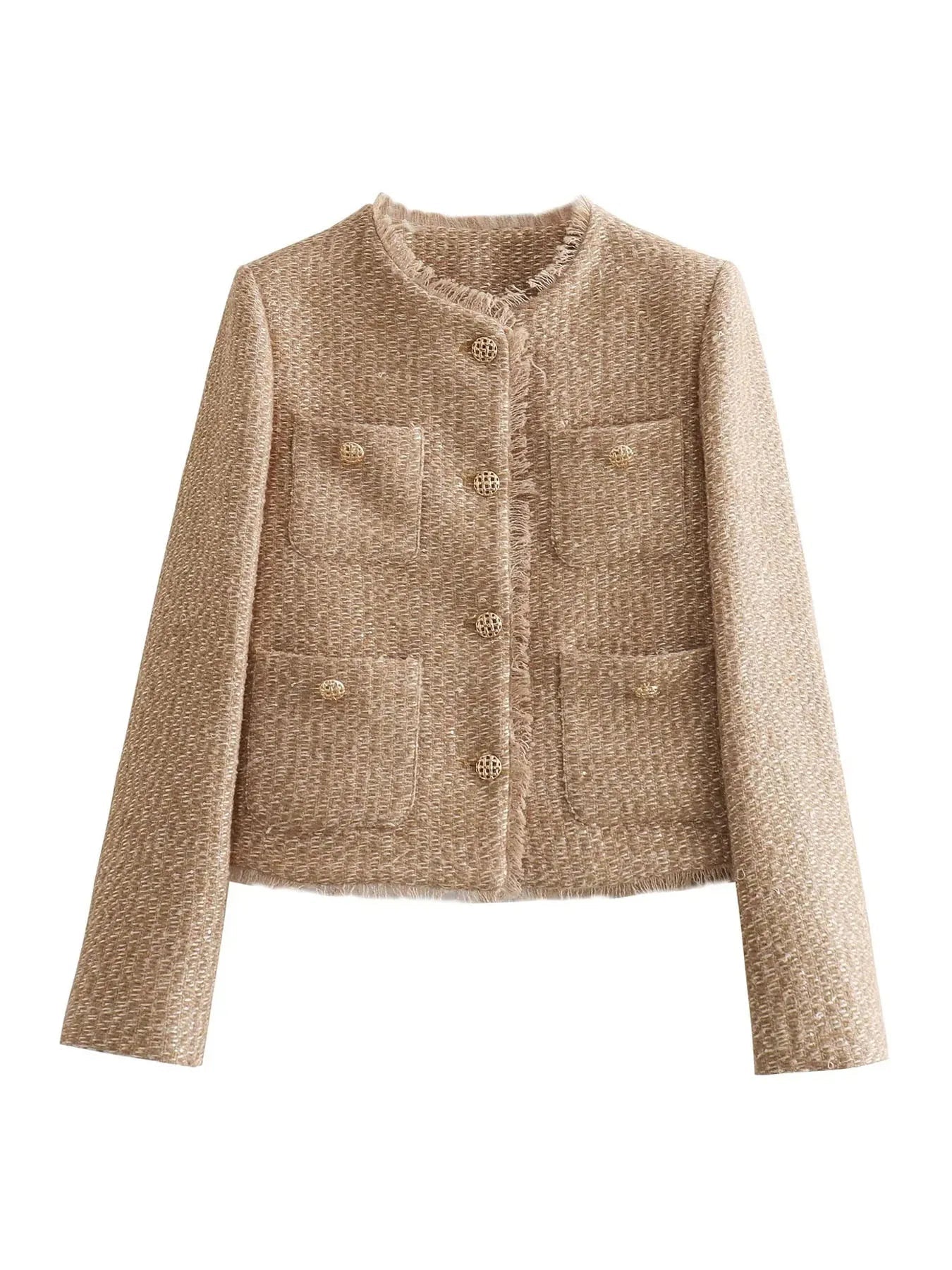 Cropped Tweed Jacket Serena