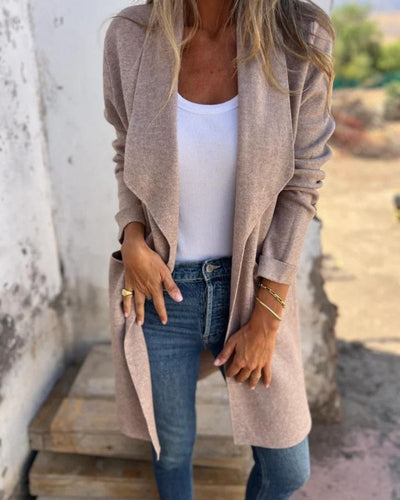 Eliana - Elegante Cardigan Lungo per Donna Casual