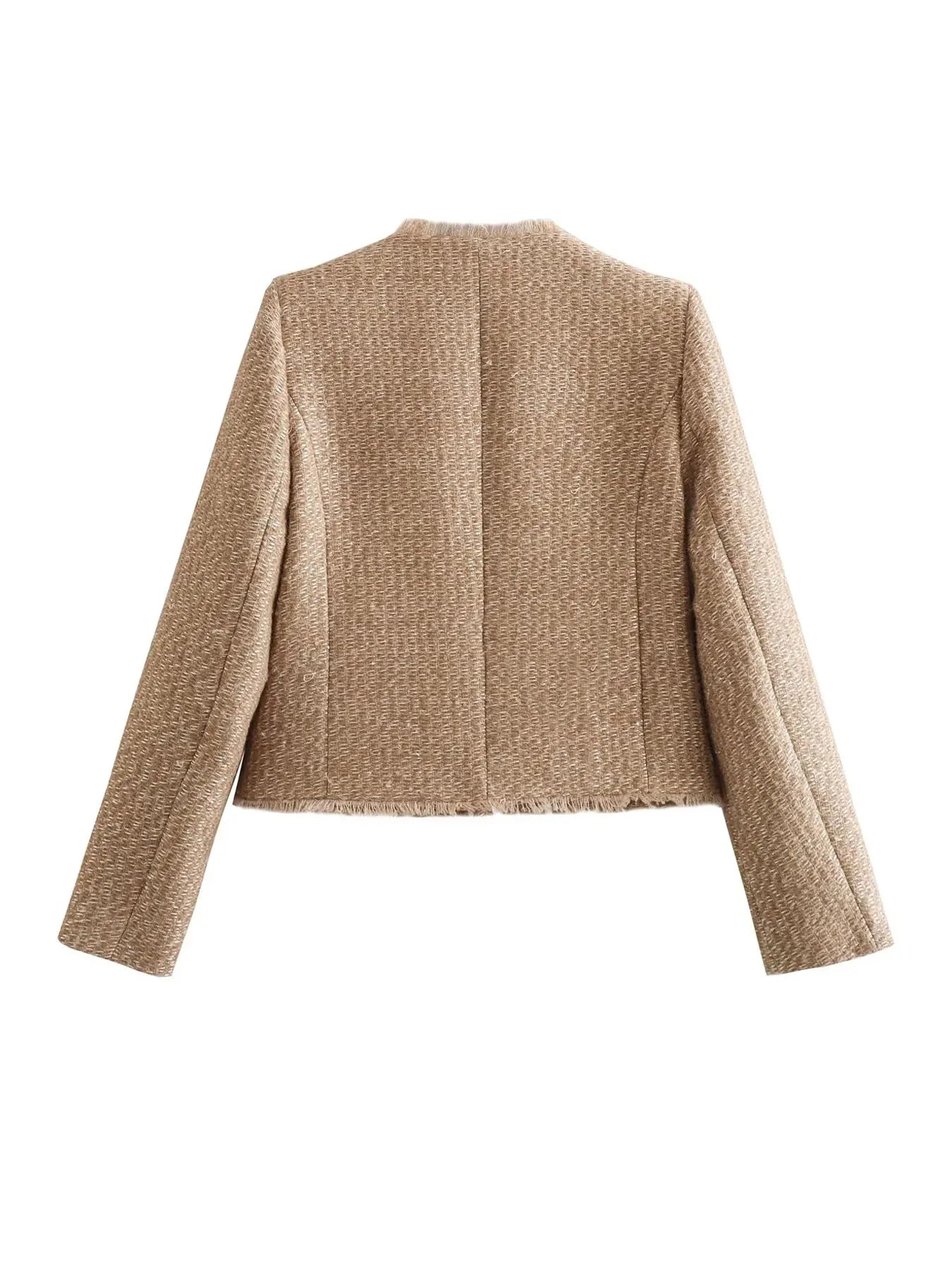 Cropped Tweed Jacket Serena