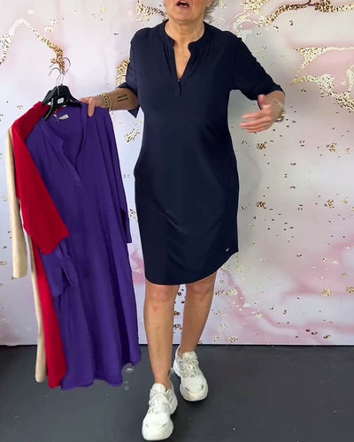 Linette - Abito Casual Urban con Scollo a V