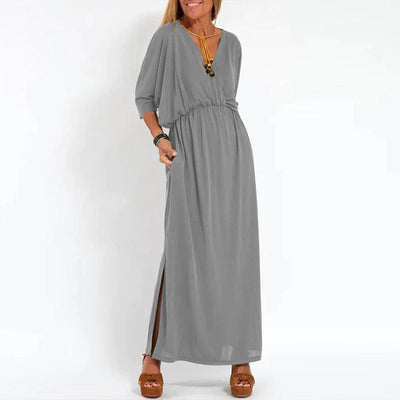 Abito Lungo Elegante Louisa con Fessura Laterale