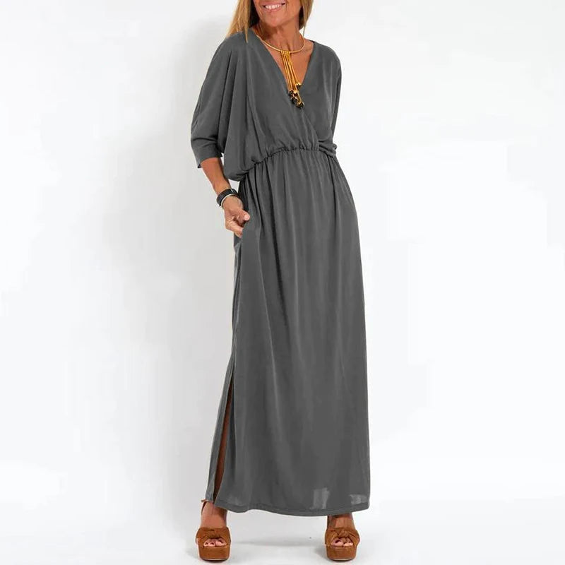 Abito Lungo Elegante Louisa con Fessura Laterale