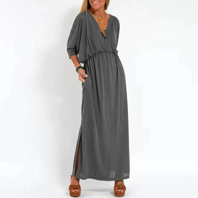 Abito Lungo Elegante Louisa con Fessura Laterale