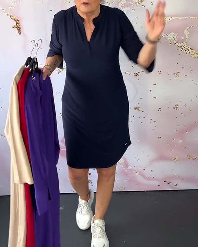 Linette - Abito Casual Urban con Scollo a V