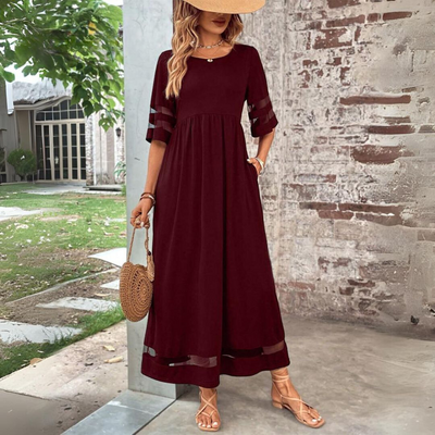 Abito Lungo Elegante da Donna Luna – Con Dettagli Trasparenti e Design Versatile