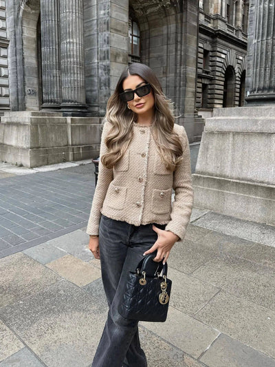 Cropped Tweed Jacket Serena