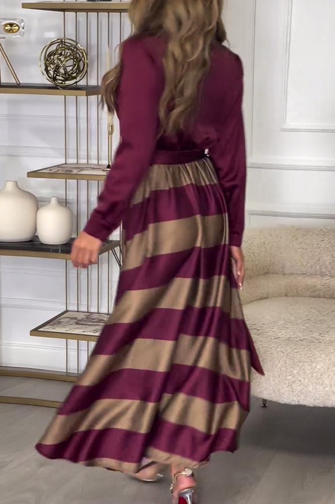 Viena - Abito Lungo Elegante da Donna con Design a Due Pezzi