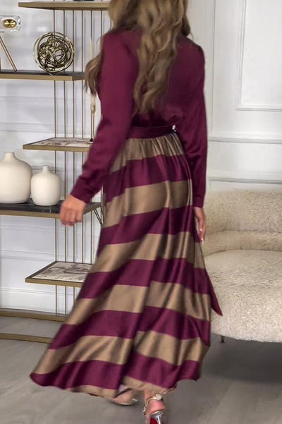 Viena - Abito Lungo Elegante da Donna con Design a Due Pezzi