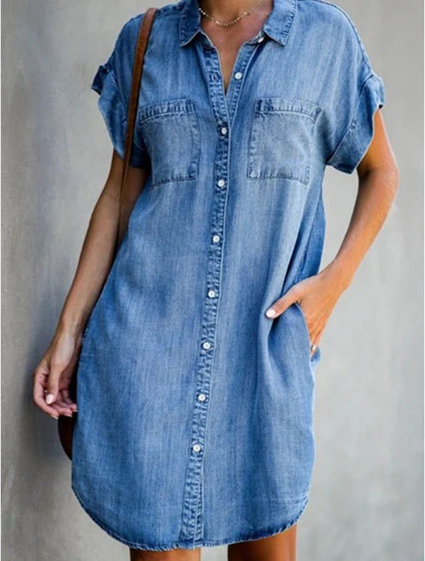 Anna – Vestito Camicia Donna in Denim Casual con Tasche" can be rewritten as:

"Anna – Abito Camicia Donna in Denim Casual con Tasche