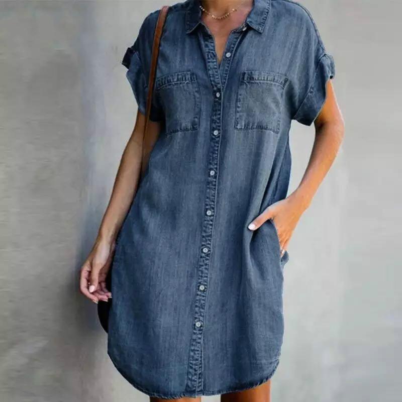 Anna – Vestito Camicia Donna in Denim Casual con Tasche" can be rewritten as:

"Anna – Abito Camicia Donna in Denim Casual con Tasche