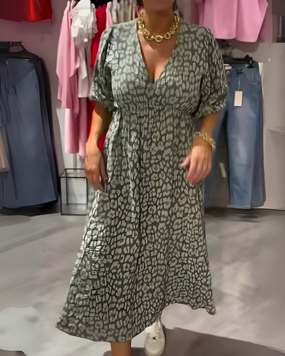 Aurora – Vestito Estivo Midi Donna con Maniche a Farfalla