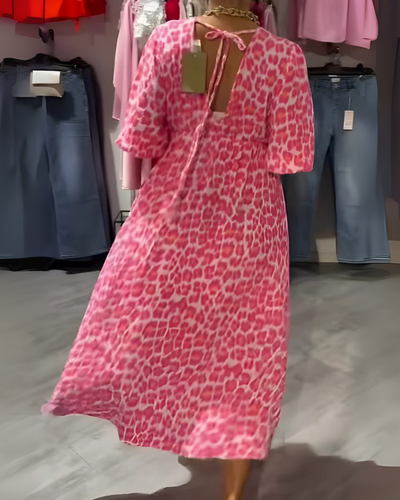 Aurora – Vestito Estivo Midi Donna con Maniche a Farfalla