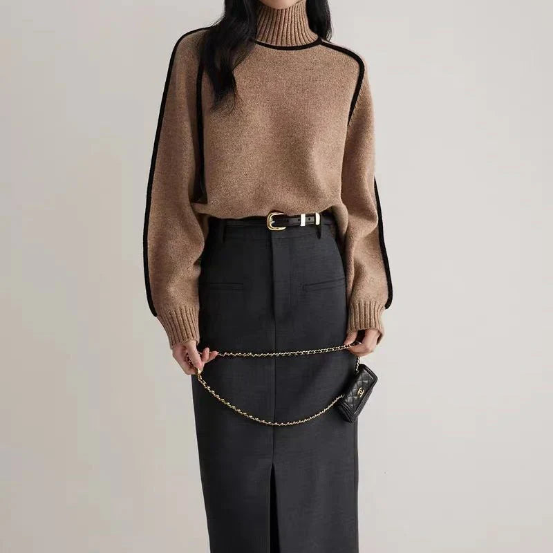 Clara - Elegante Maglione Donna a Dolcevita Classico