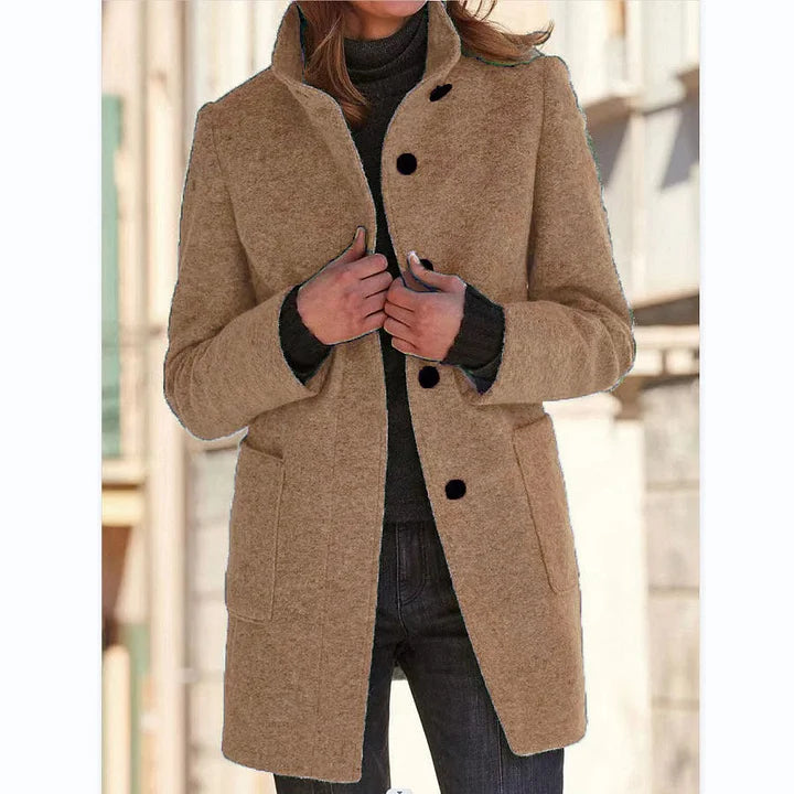 Elegante Cappotto Invernale da Donna a Maniche Lunghe – Vittoria