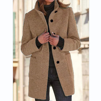 Elegante Cappotto Invernale da Donna a Maniche Lunghe – Vittoria