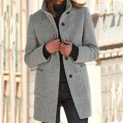 Elegante Cappotto Invernale da Donna a Maniche Lunghe – Vittoria