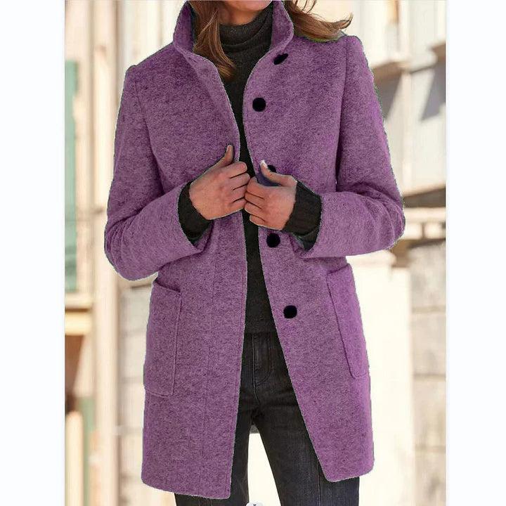 Elegante Cappotto Invernale da Donna a Maniche Lunghe – Vittoria