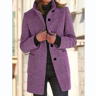 Elegante Cappotto Invernale da Donna a Maniche Lunghe – Vittoria