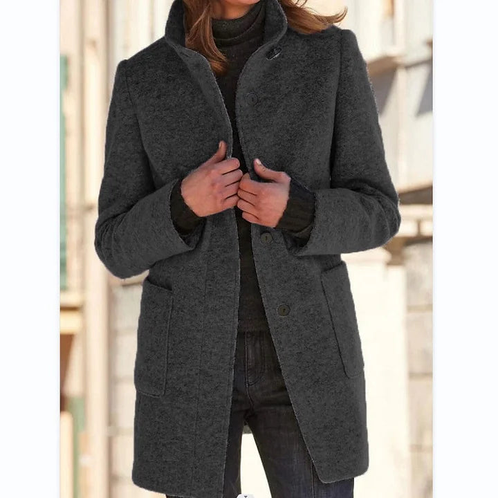 Elegante Cappotto Invernale da Donna a Maniche Lunghe – Vittoria