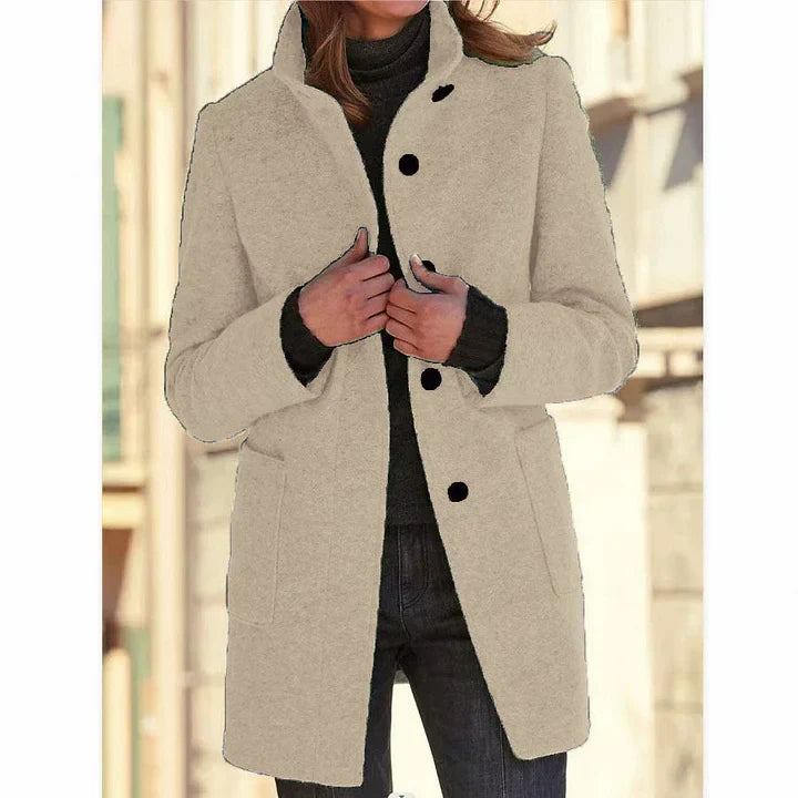 Elegante Cappotto Invernale da Donna a Maniche Lunghe – Vittoria