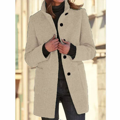 Elegante Cappotto Invernale da Donna a Maniche Lunghe – Vittoria