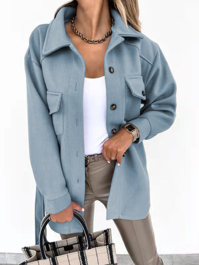 Elegante Cappotto Trench Invernale con Tasche e Cintura – Giulia