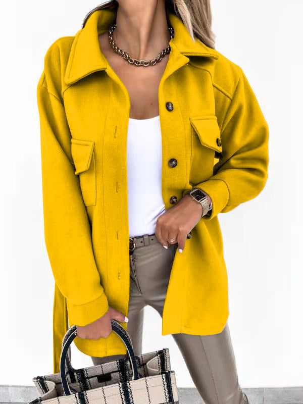 Elegante Cappotto Trench Invernale con Tasche e Cintura – Giulia