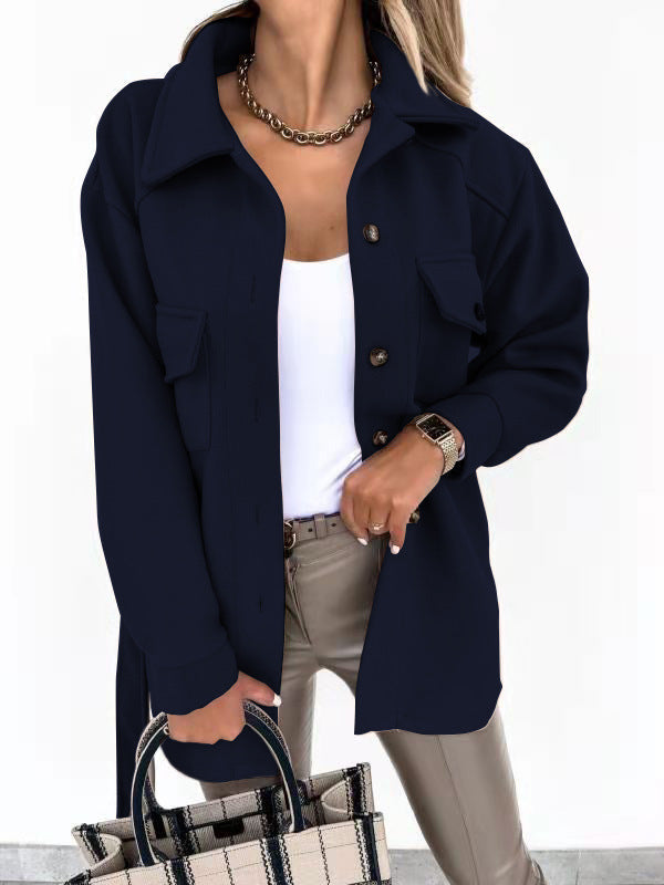 Elegante Cappotto Trench Invernale con Tasche e Cintura – Giulia