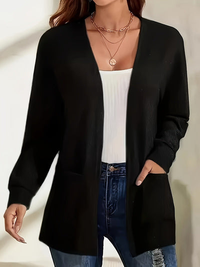 Cardigan Donna Caterina – Elegante e Morbido con Tasche per un Look Casual