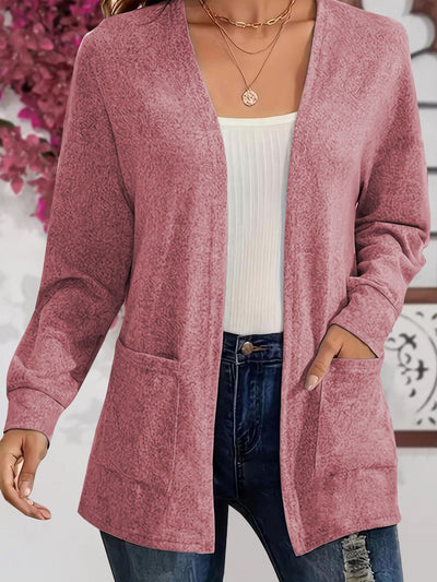 Cardigan Donna Caterina – Elegante e Morbido con Tasche per un Look Casual