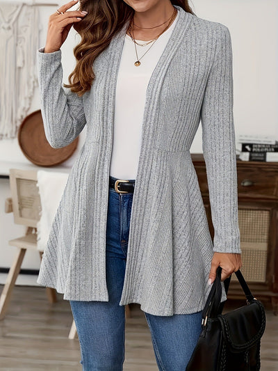 Claudia Elegant Women's Cardigan – Soft Flared Knit with Feminine Silhouette