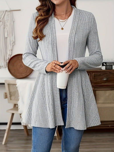 Claudia Elegant Women's Cardigan – Soft Flared Knit with Feminine Silhouette