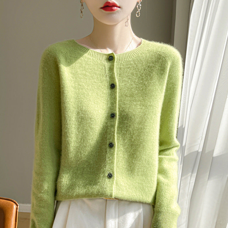 Sofia Elegant Women's Cardigan – Soft Wool and Cashmere with Classic Buttons
