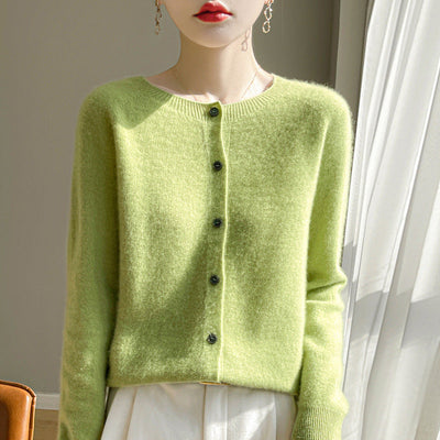Sofia Elegant Women's Cardigan – Soft Wool and Cashmere with Classic Buttons