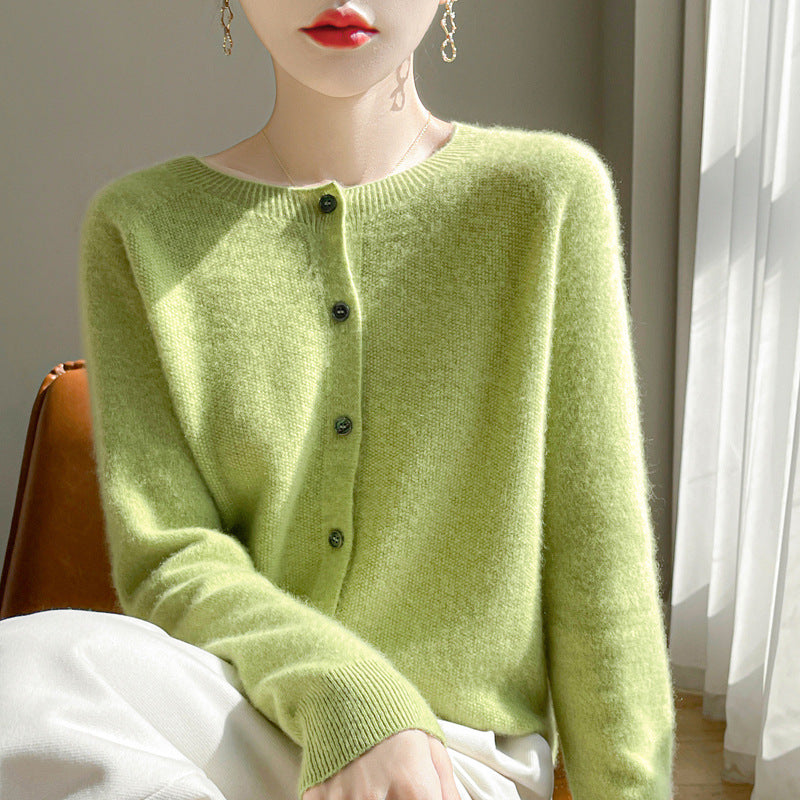 Sofia Elegant Women's Cardigan – Soft Wool and Cashmere with Classic Buttons